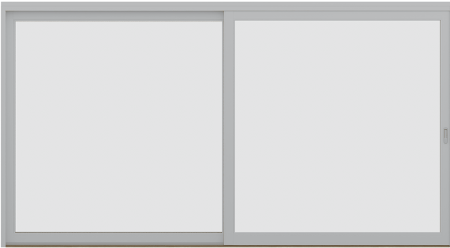 Skjutdörr 2-luft alu, enkeldörr, utsida stängd